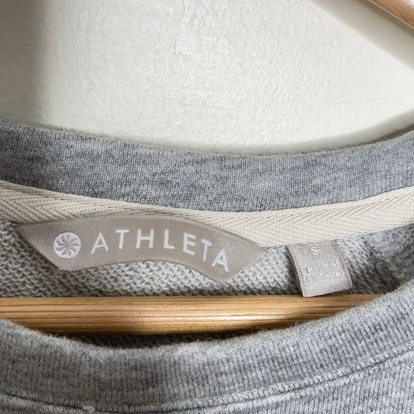 ATHLETA Studio Cinch Sweatshirt Dress Heather Gray {SS23} - Picture 4 of 6